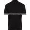 Black Plain polo t shirts men for printing