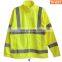 Hot selling skin-friendly Polar fleece fluorescent yellow reflective jacket