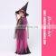 Cheap Long Kids Pink Witch Costumes 2016 Popular Children Halloween Costumes