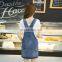 2016 Hot Sale Women Suspender Skirt Women Jean Skirt Denim Skirt