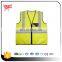 Reflective safety vest with pockets and zipper KF-002Y