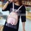 Mini backpack for women ladies transparent fashion casual rabbit ears pure color small backpack