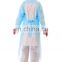 Free Sample For Disposable blue thumb loop CPE protective gown