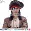 Styler Brand halloween caribbean pirate black male wig