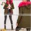 OEM high quality winter parka jacket for women long faux fur Coat