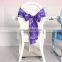 popular hotel restaurant decoration recycable satin chair cover sash