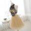 New Fashion High Neck Open Back Two-Piece Champagne Tulle Beaded Short Cocktail Dress Cocktail Dresses LX339