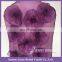 C002 Beautiful Chair Covers Dubai Lliy Petal Organza Purple Chair Covers