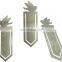 custom zinc alloy silver bird mew design lenticular bookmark
