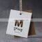Custom your own name small hang tag china string hang tags