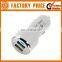 High Quality Dual Port Usb Mini Car Charger For Smart Phone And Tablet