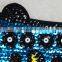 Blue color camera design sequin patches for blouses