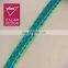 New design blue-green ruffle webbing polyester velvet tape for wholesale