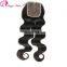  brazilian virgin hair body wave lace closure bleached knots