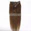 Youth Beauty Hair 2017 best saling 8A Brazilian human virgin hair clip in hair extension silky atraight wave in chestnut brown