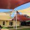 Polyester terracotta sun shade sail for garden /park and scenery spot