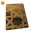 Factory Supply stainless steel etched titanium-gold colored sheet for exterior decoration