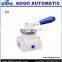 Three position four way hand rotating switch screw valve pneumatic control valves