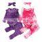 2Pcs Set Baby Girls Clothes Set Tie-Dye Print Round Neck Long Sleeve Romper Tops Pants Summer Autumn Baby Boy Girls Suit 0-24M