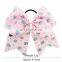 8Inches Girl Hairbands Children Unicorn love heart print Hair band with bow