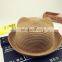 Wholesale Low Moq Different Color Summer Cartoon Boy Girl 1-6 Years Old Cat Ear Cute Straw Hat for Children