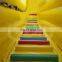 giant yellow commercial pvc outdoor inflatable waterslide for adult