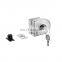 Factory Price Stainless Steel Satin Mirror Frameless Glass Sliding Door Key Lock