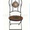 metal outdoor folding table coffer table round table