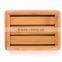 Custom engraved logo bamboo soap holder box