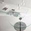 High quality clear round tempered glass table top, table top glass prices