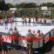 Hdpe Ice Hockey Dasher Board System/polyethylene Fence Plastic Panels/portable Soccer Wall