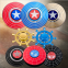 aluminium alloy Captain America shield Fingertip gyroscope Decompression toys