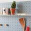 Wall Tool Display Decorative wooden Hole Pegboard With Hooks shelf