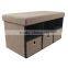 Roomy High Stability Folding Storage Pouffe
