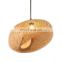 Tonghua 2021 New Arrive Environmental Friendly Big Bamboo Lamp Shade Indoor Decorative Warm White Hanging Light