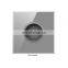 French fashion trend design socket gray glass panel socket plug electrical wall socket switch panel
