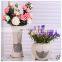 chinese white pottery ceramic decoration vase for home decor
