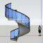 Modern Design Bold balustrades White Staircase indoor or exterior Spiral Stair
