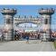Cheap inflatable race start finish line arch building entrance arch for event