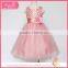 Bowknot royalblue long prom dress for ceremony tulle skirt children frocks designs