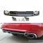 For audi RS4 A4B9 Rear diffuser with muffler PP&stainless steel 2016-2017