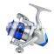 Byloo metal fishing spinning reel 5.2:1 gear ratio 8kg spinning fishing rod reel set combo full kit for heavy