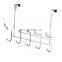 Metal Coat Organizer Rack Cloth Hanging over the Door Hooks Hanger over Door Hook