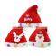 Amazing Cute Looking Custom Funny Crazy Red Kids Child Merry Light Up Small LED Christmas Hats