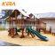 New style wooden toy children outdoor slide kids playground