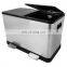 Stainless Dustbin Steel Pedal Bin Sanitary Container Garbage Kitchen 2 Compartment Waste Sorting Trash Can