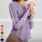 Breathable Quick Dry Gym Fitness Running Tshirt Sports Tops Long Sleeve Mesh Lightweight Yoga T-Shirt Blouse For Women