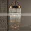 Luxury modern gold glass chandelier indoor living room hanging lighting for hotel bedroom pendant lights chandeliers