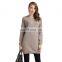 Hot Sale 100% Cashmere Pullover Sweater Women Vintage Style O-Neck Knit Top Pockets Long Length Winter OEM Service Available