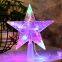 Wholesale LED Christmas Glitter Star Tree Top Lights For Christmas Tree Decoration Xmas Home Star Night Lights holiday lighting